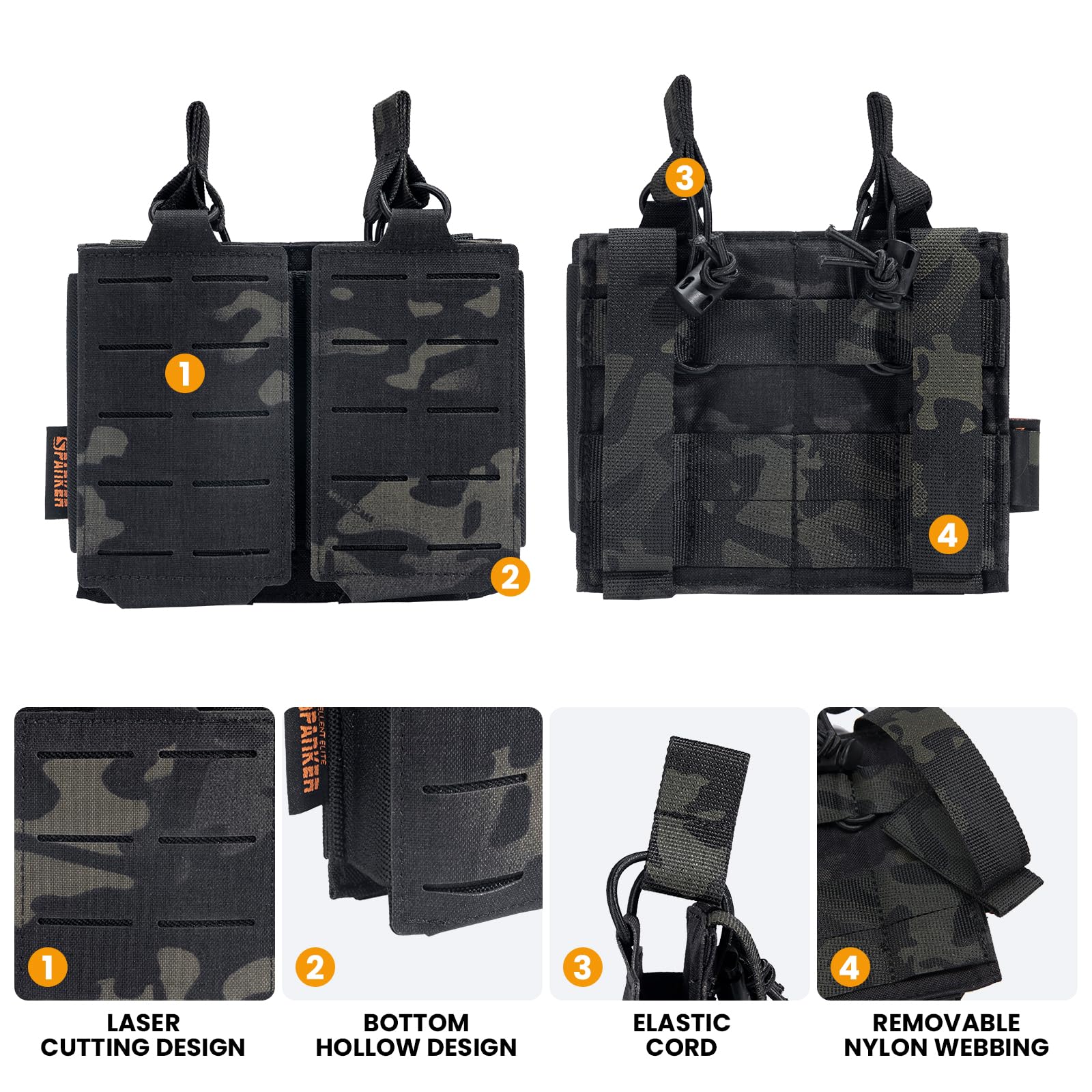Amazon.com : EXCELLENT ELITE SPANKER Tactical Mag Pouch Open-Top